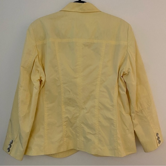 Bonita Yellow Blazer Style Jacket Women's Women’s Size Large - Picture 2 of 15
